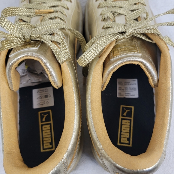 PUMA 50th Anniversary Golden Suede Metallic Leather Sneaker 1968 Women's Size 6 - Picture 11 of 14